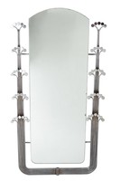 Curtis Jere Mid-Century Modern Design Chrome Steel Wall Mirror
